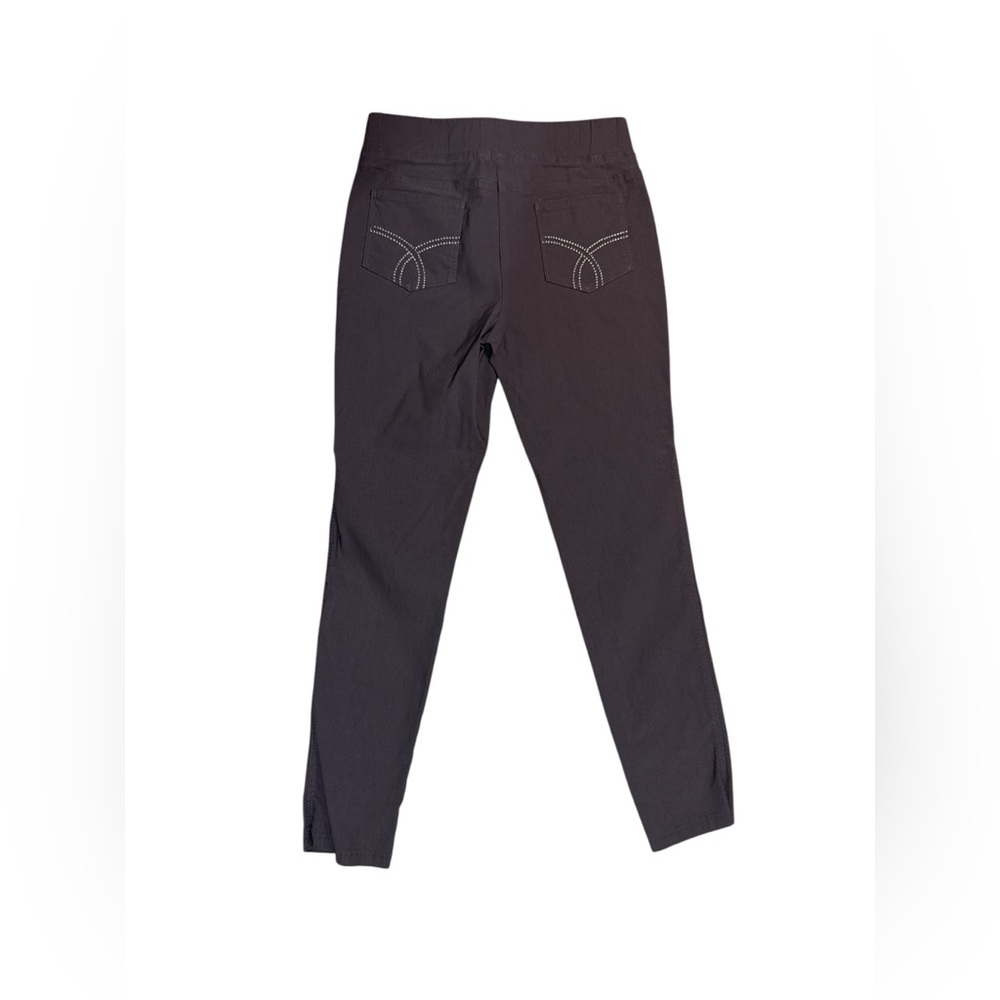 Joseph Ribkoff Women’s Zipper Front Skinny Pant Grey Size 10 - Picture 2 of 5